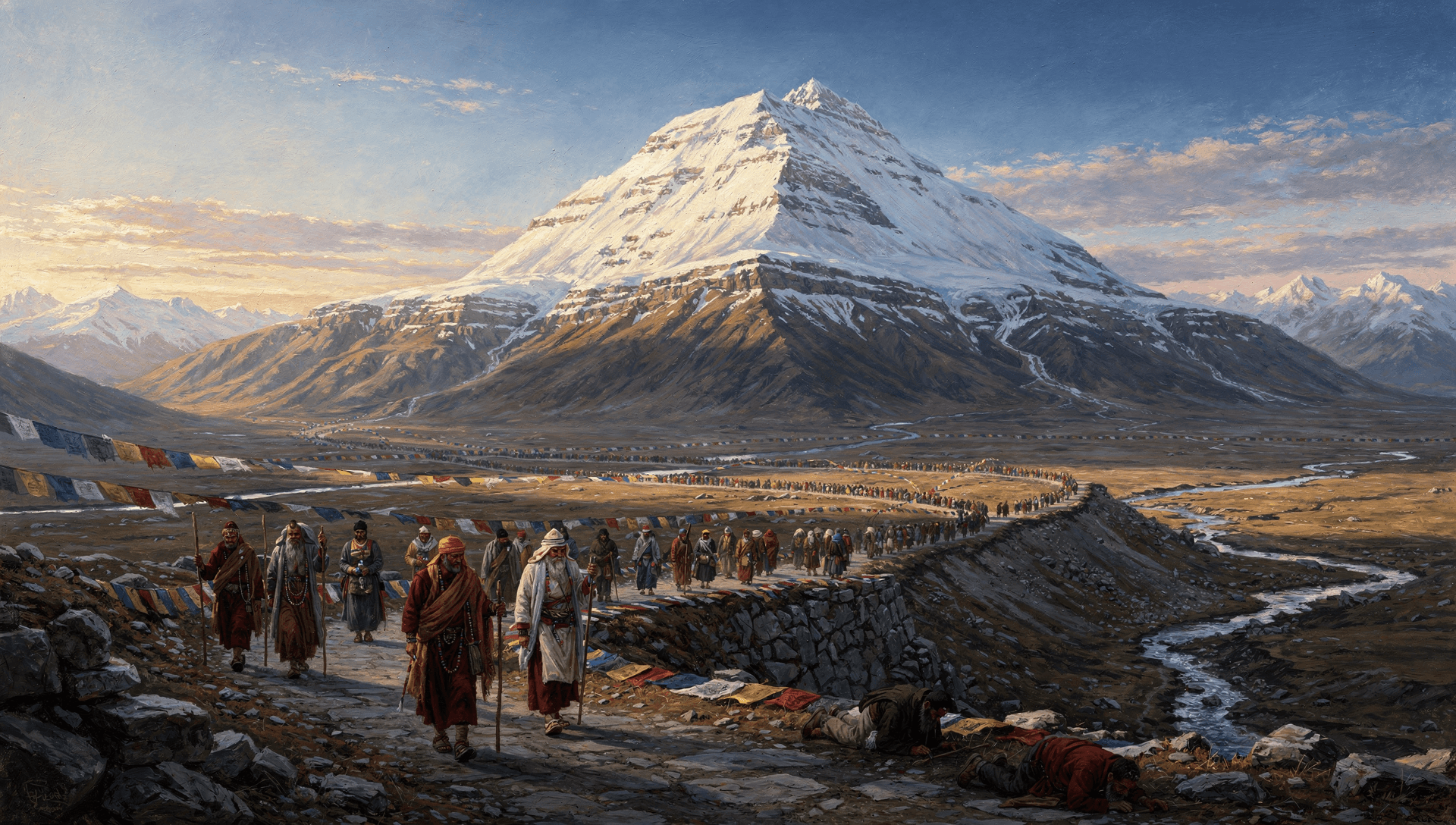 Mount Kailash and Mount Meru: the cosmic axis of Himalayan religion
