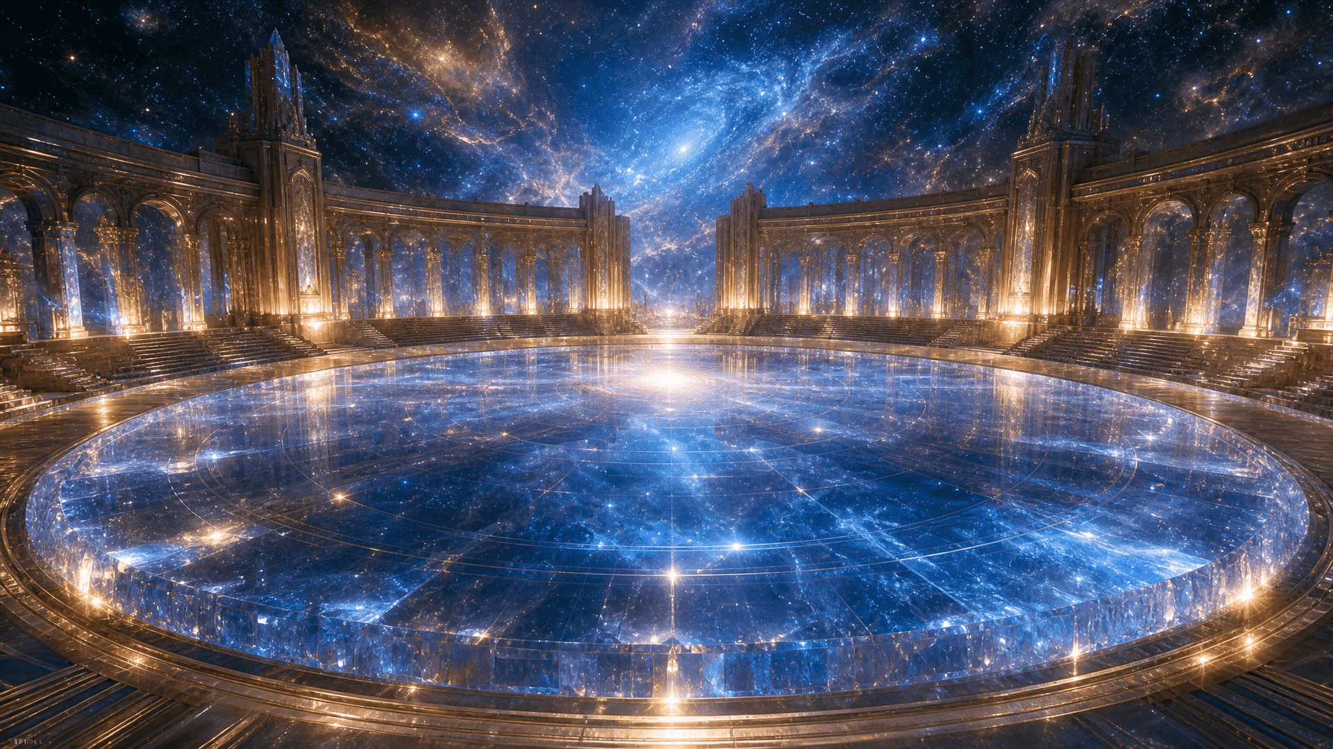 The sea of glass, the great crystal receiving field