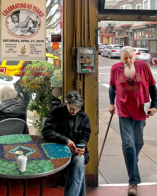Photograph by Chuck Thurston: Caffe Trieste, San Francisco